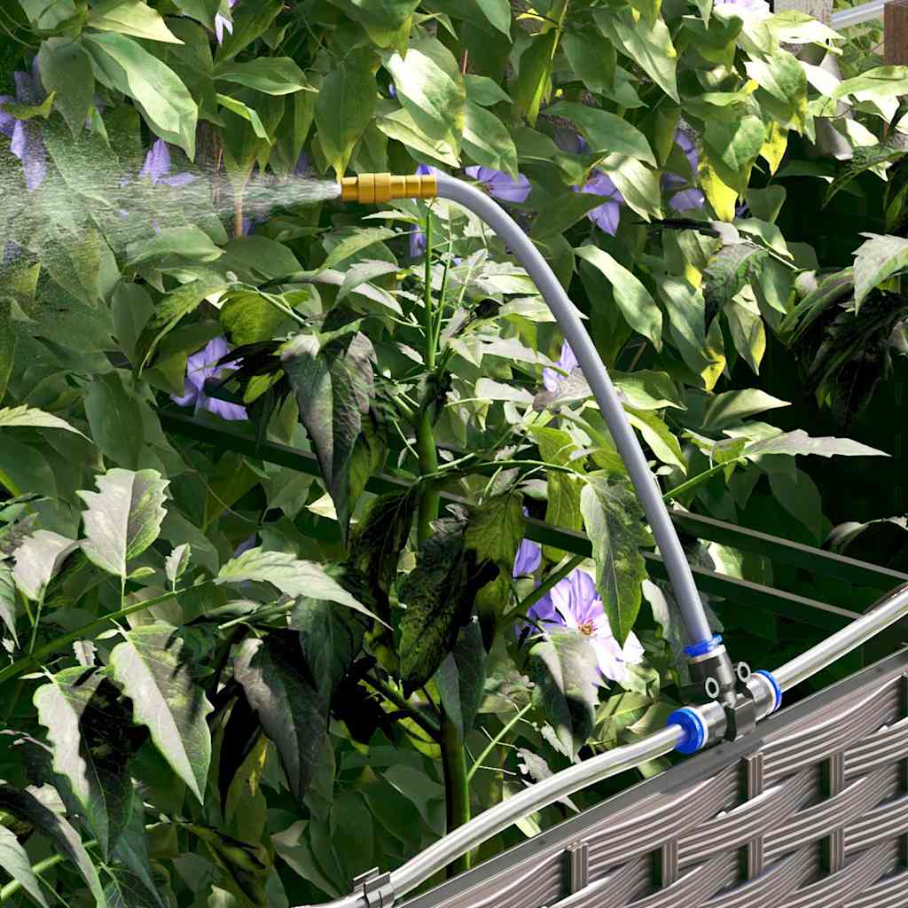 Hageblomsterpotte 2 pcs Brun Plast