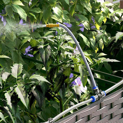 Hageblomsterpotte 2 pcs Brun Plast