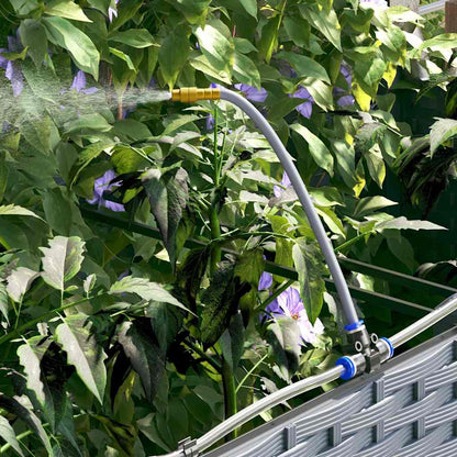Hageblomsterpotte 2 pcs Lys Grå Plast