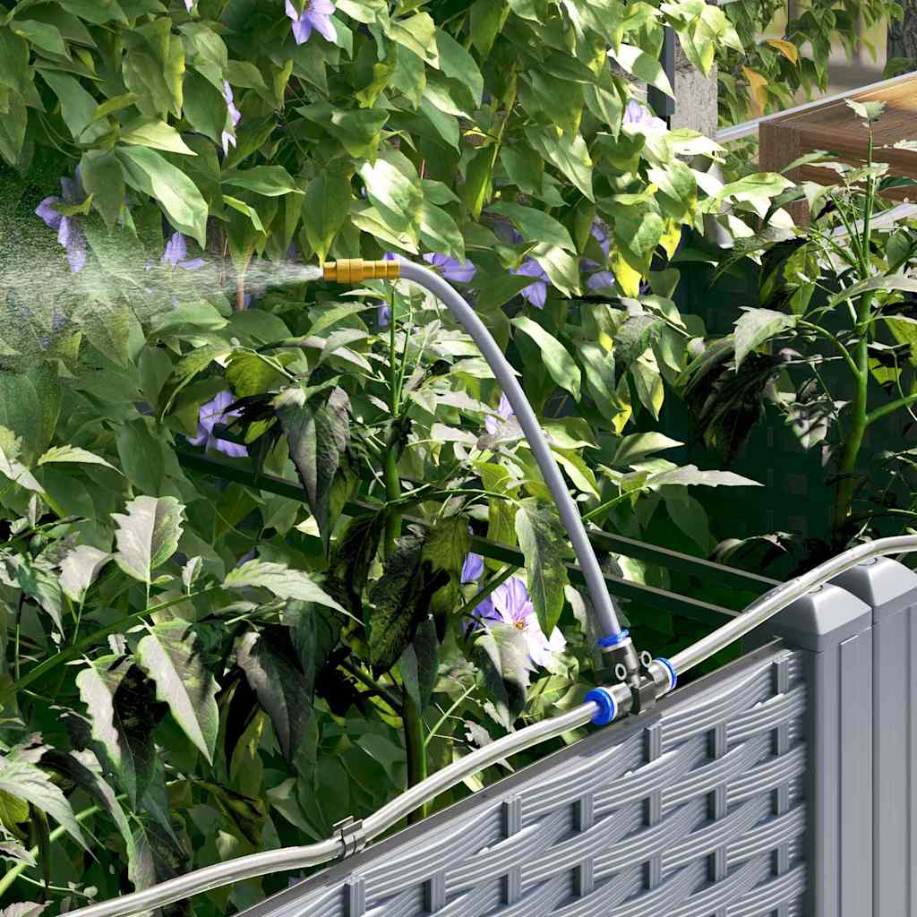 Hageblomsterpotte 3 pcs Lys Grå Plast
