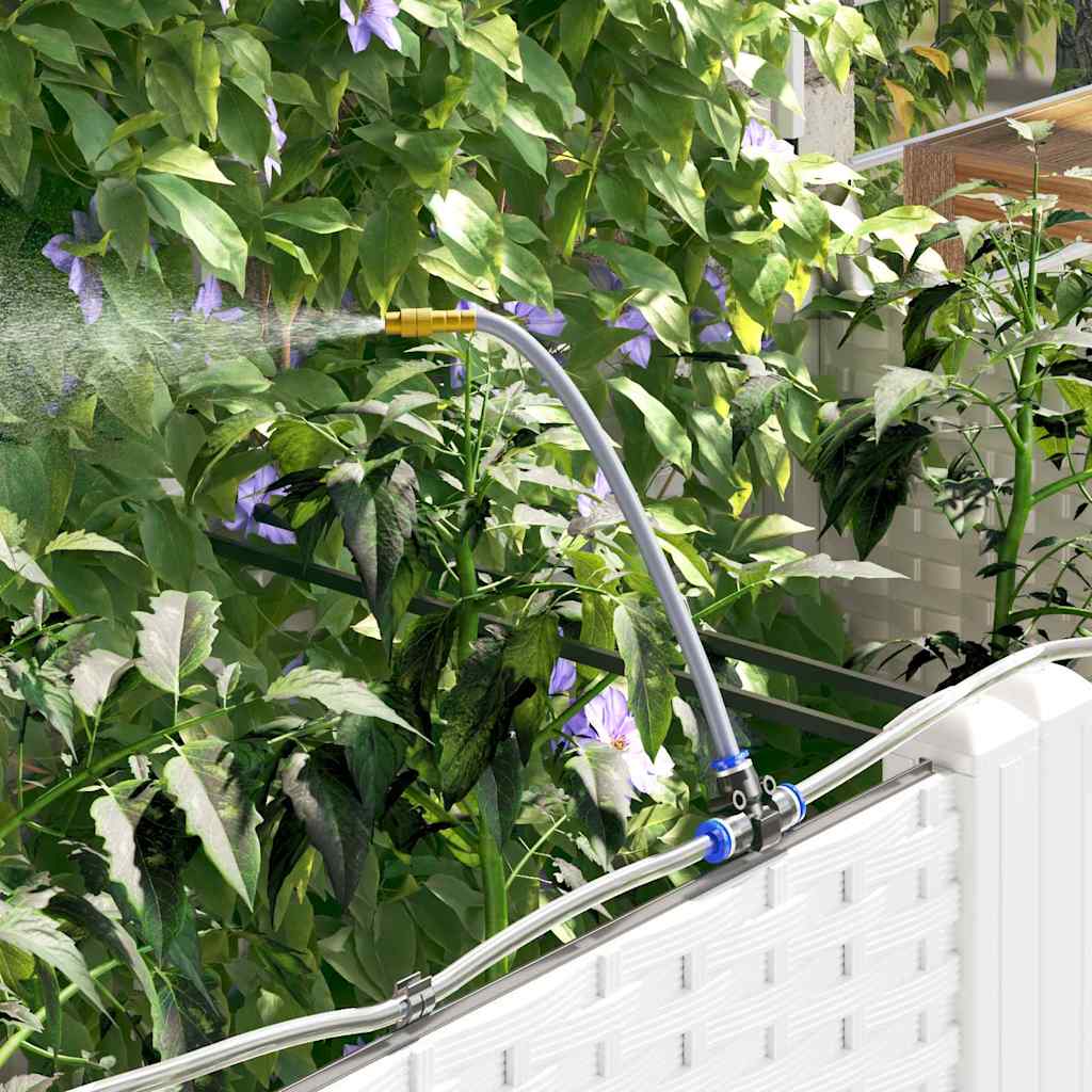 Hageblomsterpotte 3 pcs Hvit Plast