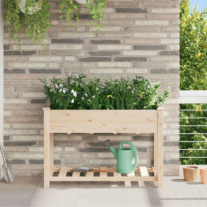 Hageblomsterpotte Beige 115 x 59 x 76,5 cm Massiv Furu Tre