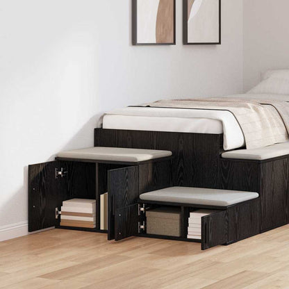 Nattbord Sengbord Svart 108x41x40 cm