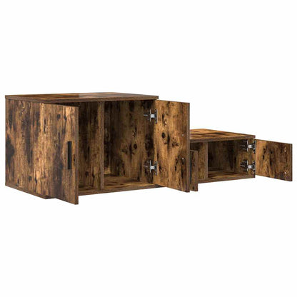 Nattbord Sengbord Røkt Eik 108x41x40 cm