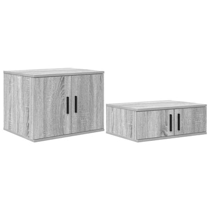 Nattbord Sengbord Sonoma Grå 108x41x40 cm