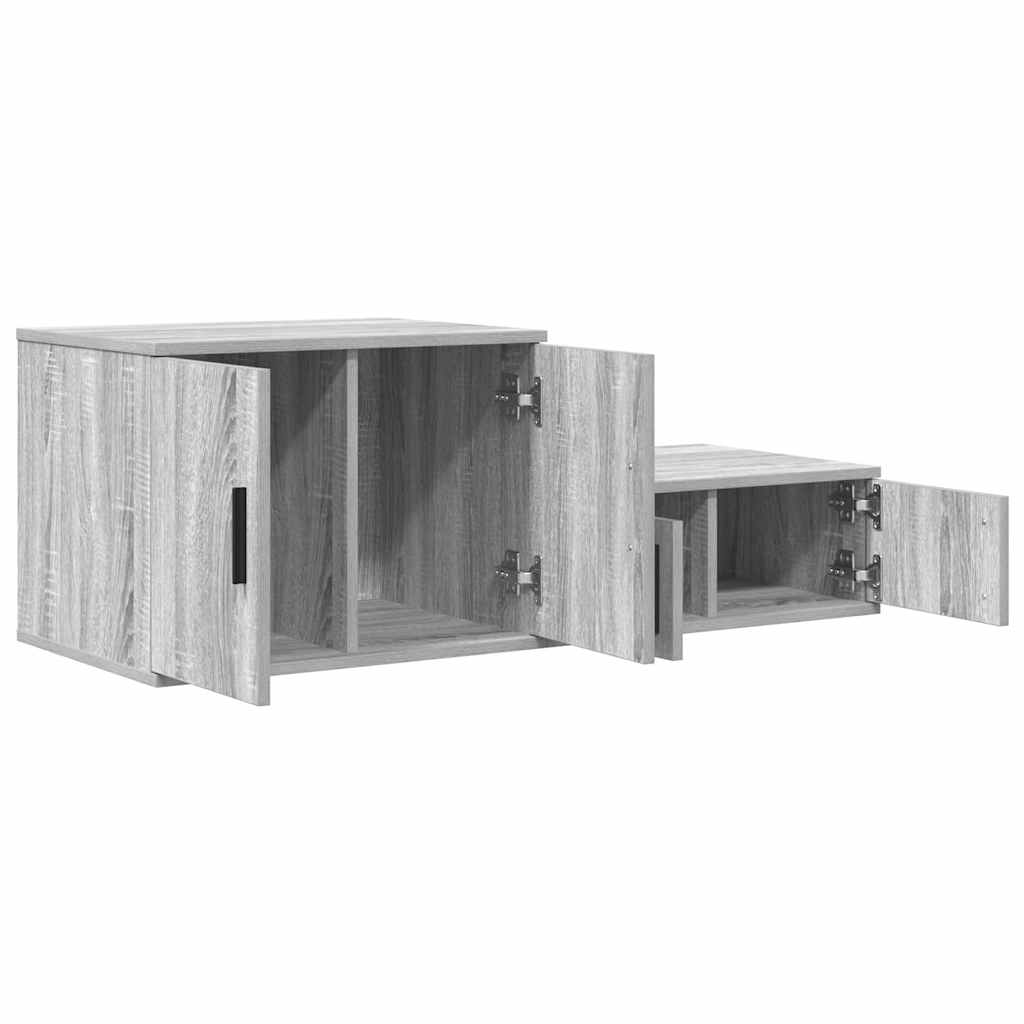 Nattbord Sengbord Sonoma Grå 108x41x40 cm