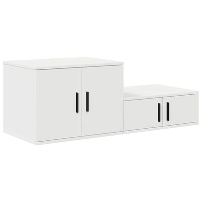Nattbord Sengbord Hvit 103x41x40 cm