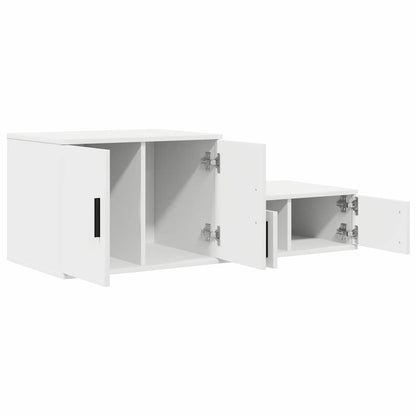 Nattbord Sengbord Hvit 103x41x40 cm