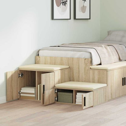 Nattbord Sengbord Sonoma Eik 103x41x40 cm -