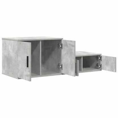 Nattbord Sengbord Betonggrå 103x41x40 cm