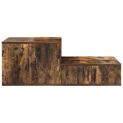 Nattbord Sengbord Røkt Eik 103x41x40 cm,