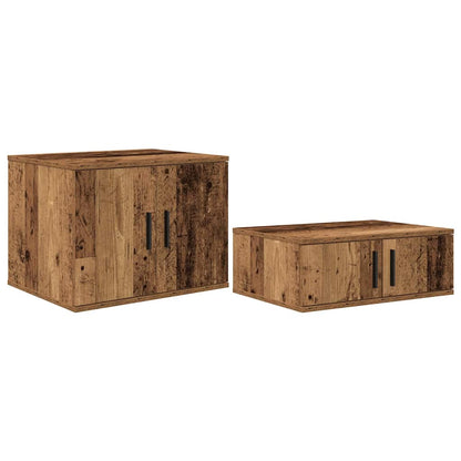 Nattbord Sengbord Gammelt Tre 103x41x40 cm,