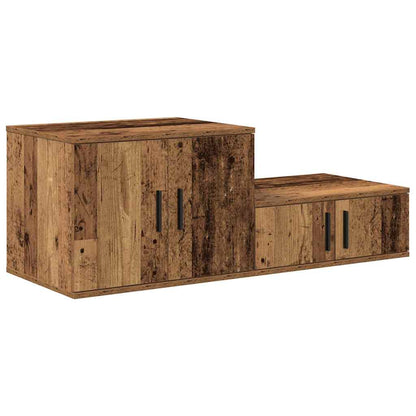 Nattbord Sengbord Gammelt Tre 103x41x40 cm,
