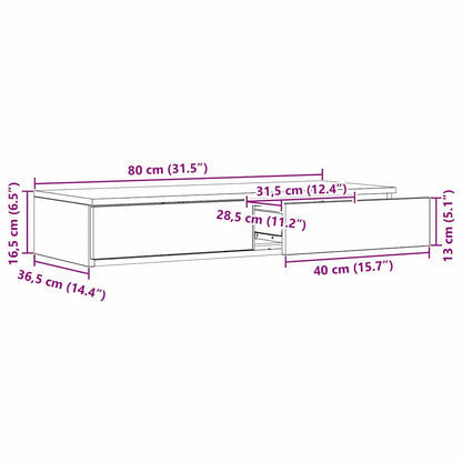 Bedskuffer Gamle Tre 80x36,5x16,5 cm Ingeniørtre