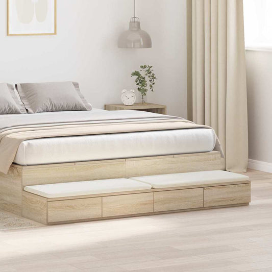 Nattbord Sengbord Sonoma Eik 140 x 36.5 x 16.5 cm