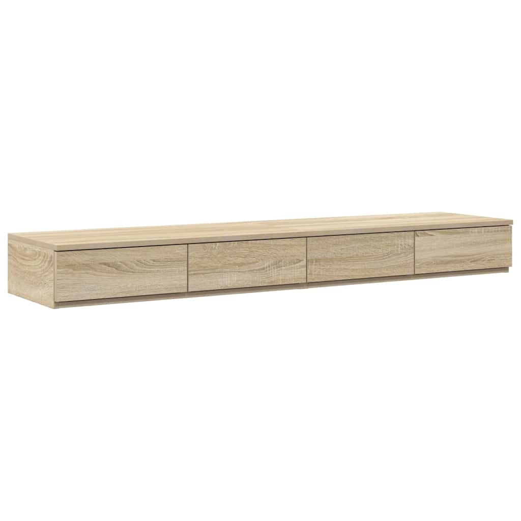 Nattbord Sengbord Sonoma Eik 140 x 36.5 x 16.5 cm