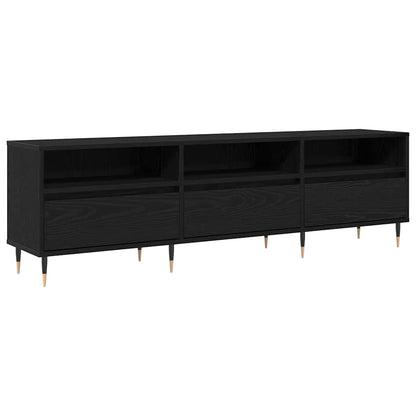 TV-Møbel Svart Eik TV-stativ 150x30x44.5 cm