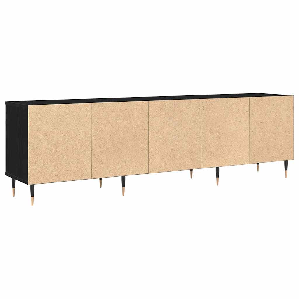 TV-Møbel Svart Eik TV-stativ 150x30x44.5 cm