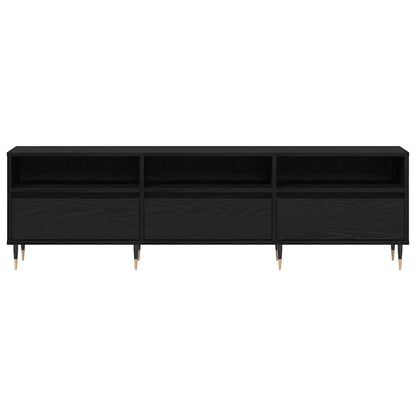 TV-Møbel Svart Eik TV-stativ 150x30x44.5 cm