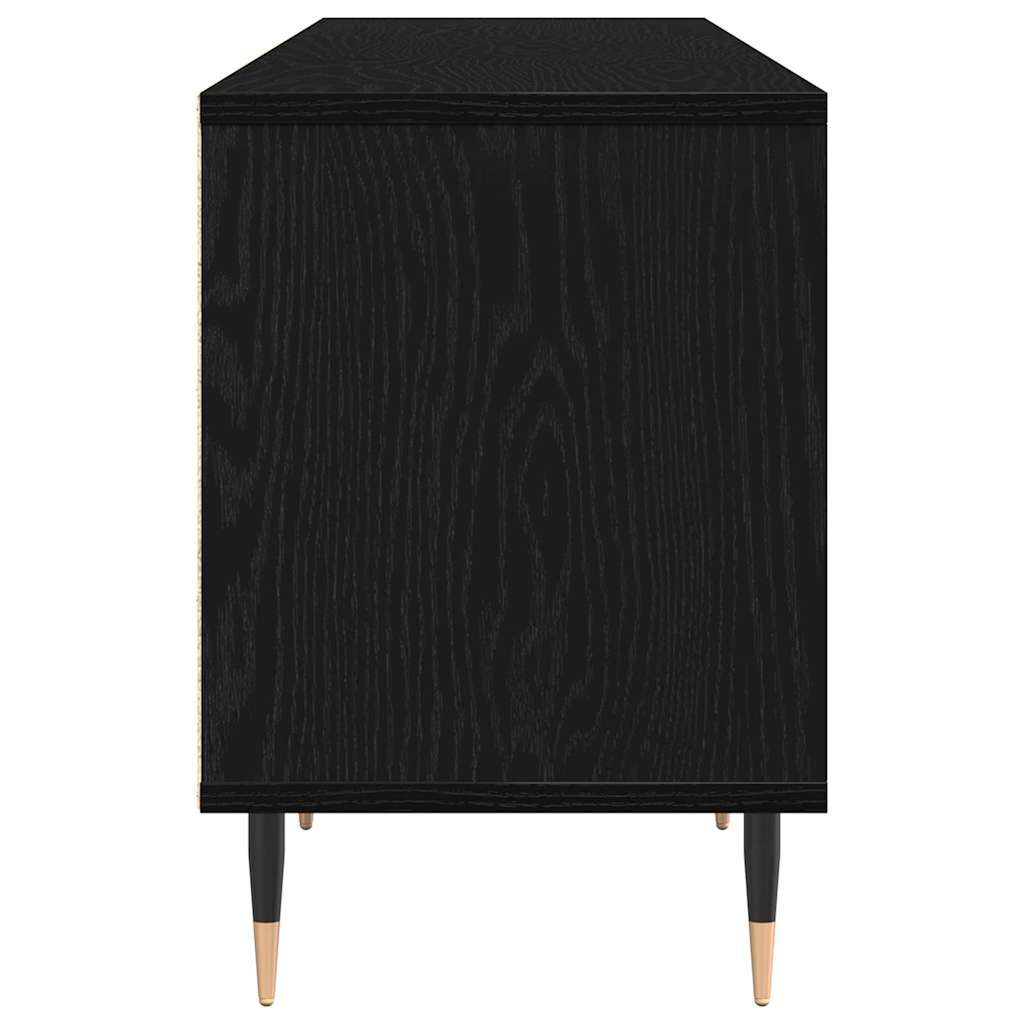 TV-Møbel Svart Eik TV-stativ 150x30x44.5 cm