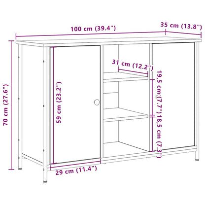 Skjenk Gammelt Tre 100x35x70 cmr
