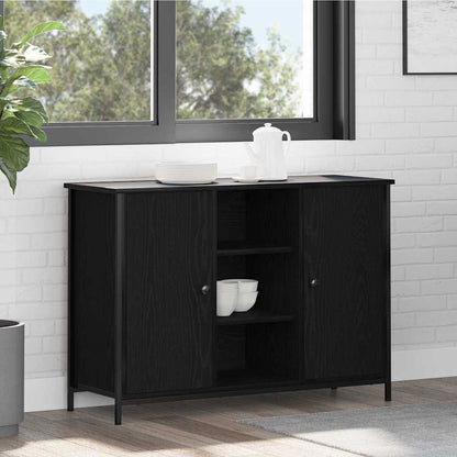 Skjenk Svart Eik 100x35x70 cm