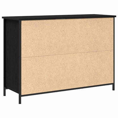 Skjenk Svart Eik 100x35x70 cm