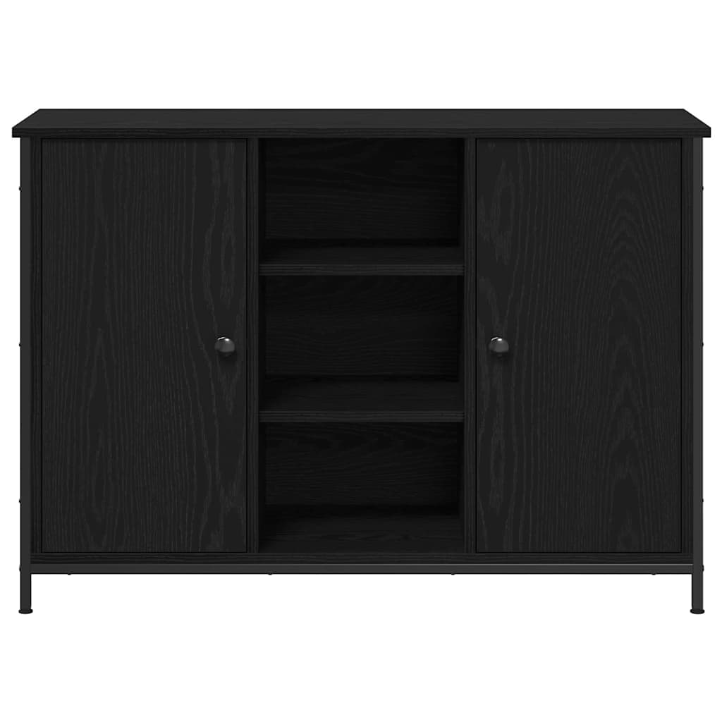 Skjenk Svart Eik 100x35x70 cm