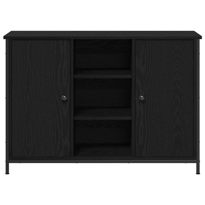 Skjenk Svart Eik 100x35x70 cm