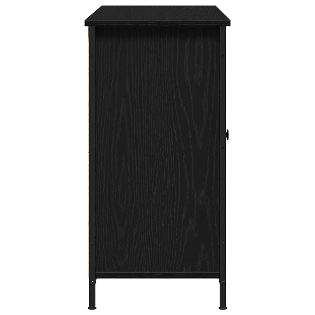 Skjenk Svart Eik 100x35x70 cm