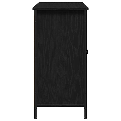 Skjenk Svart Eik 100x35x70 cm