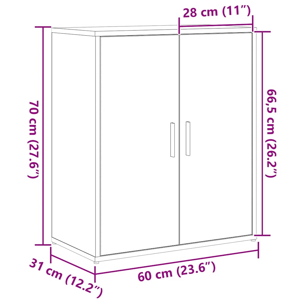 Skjenk Artisan Eik 60x31x70 cm