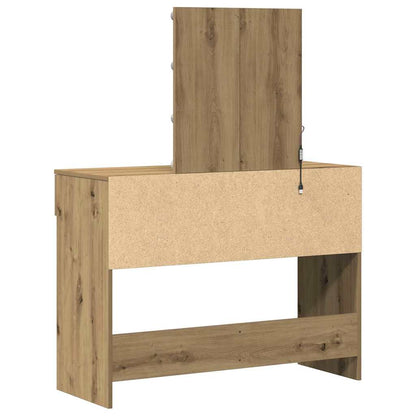 Sminkebord Artisan Eik Speil LED
