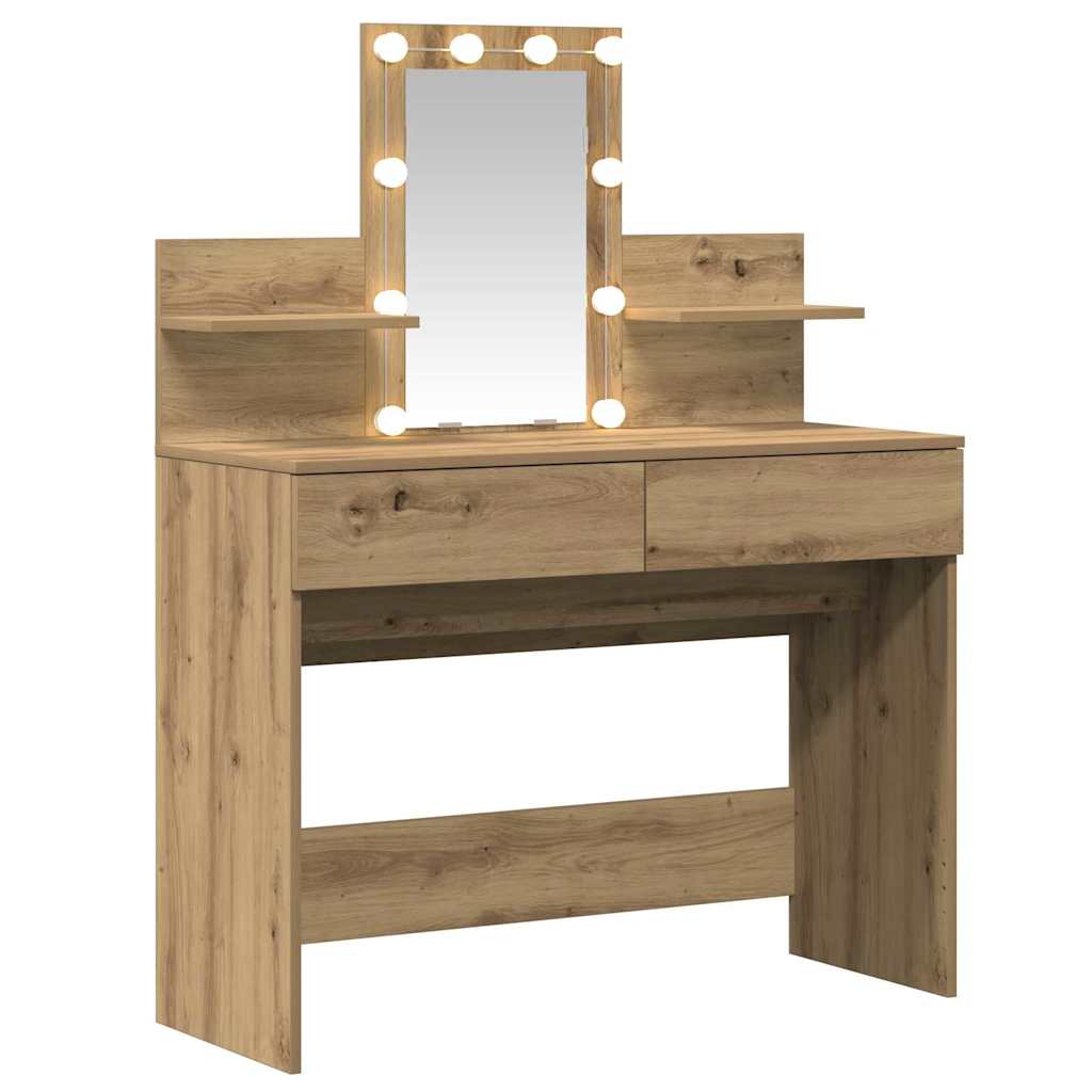 Sminkebord Artisan Eik 100 x 40 x 130 cm Konstruert tre