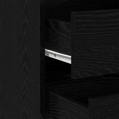 Kommode Svart Eik 60x41x58 cm