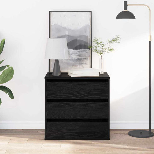 Kommode Svart Eik 60x41x58 cm