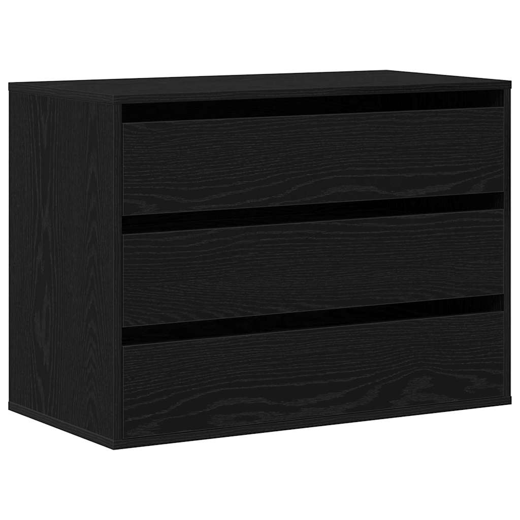Kommode Svart Eik 80x41x58 cm