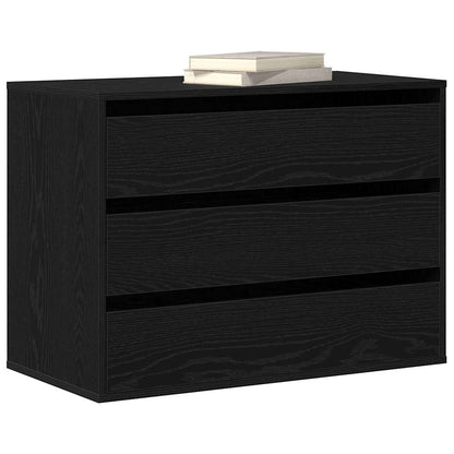 Kommode Svart Eik 80x41x58 cm