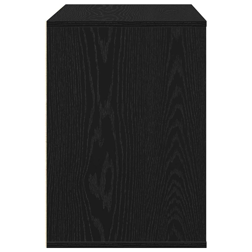 Kommode Svart Eik 80x41x58 cm