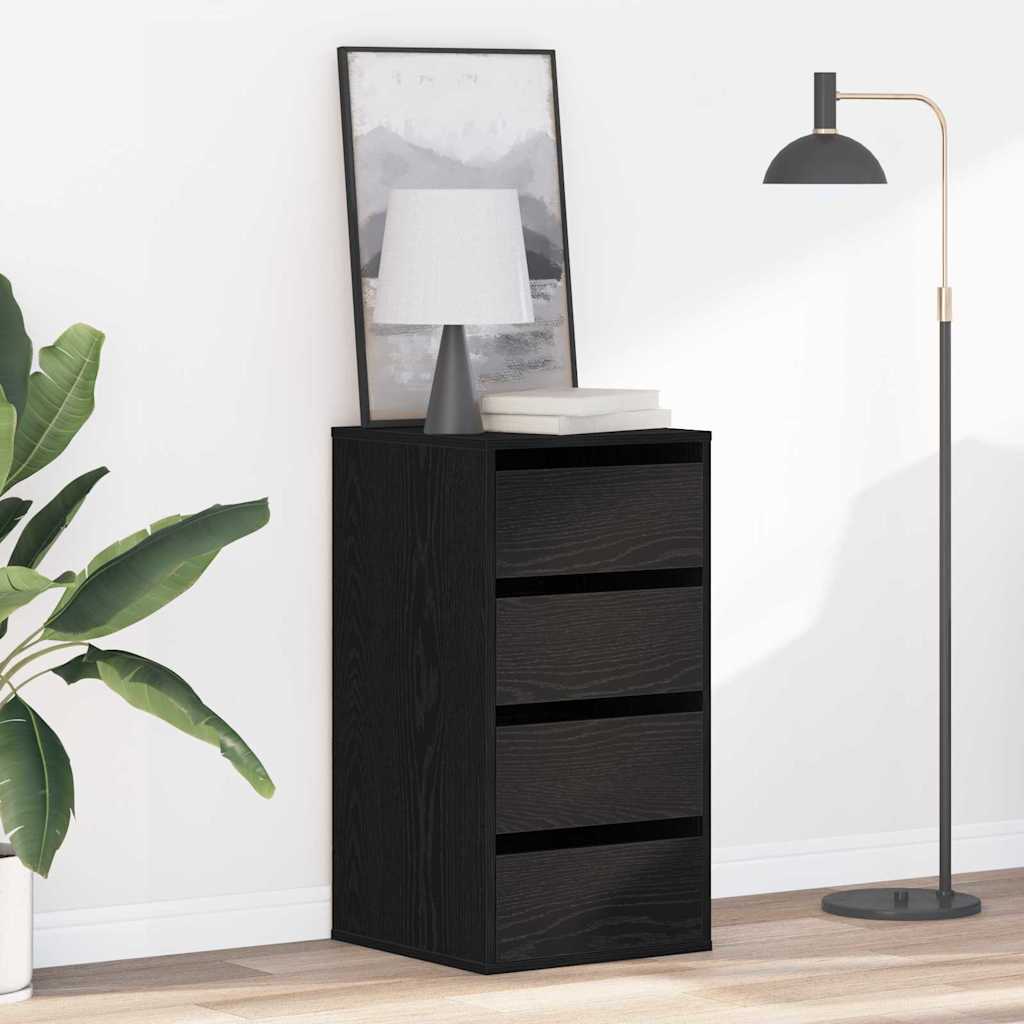 Kommode Svart Eik 40x41x76 cm