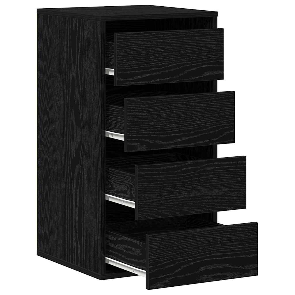 Kommode Svart Eik 40x41x76 cm