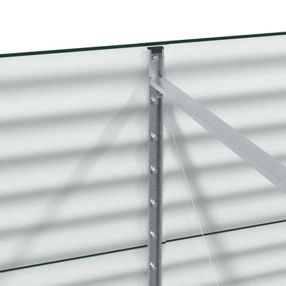 Hevet bed grønn 240 x 80 x 81 cm Stål