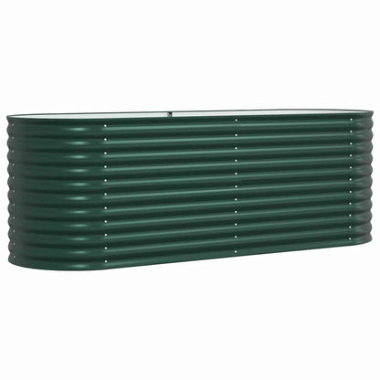 Hevet bed grønn 240 x 80 x 81 cm Stål