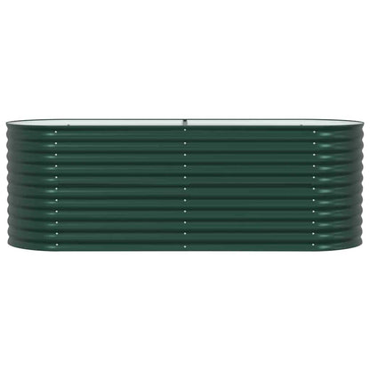 Hevet bed grønn 240 x 80 x 81 cm Stål