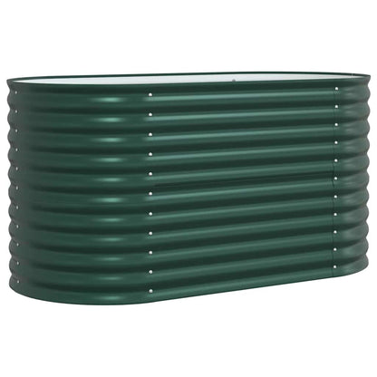 Hevet bed grønn 160 x 80 x 81 cm Stål