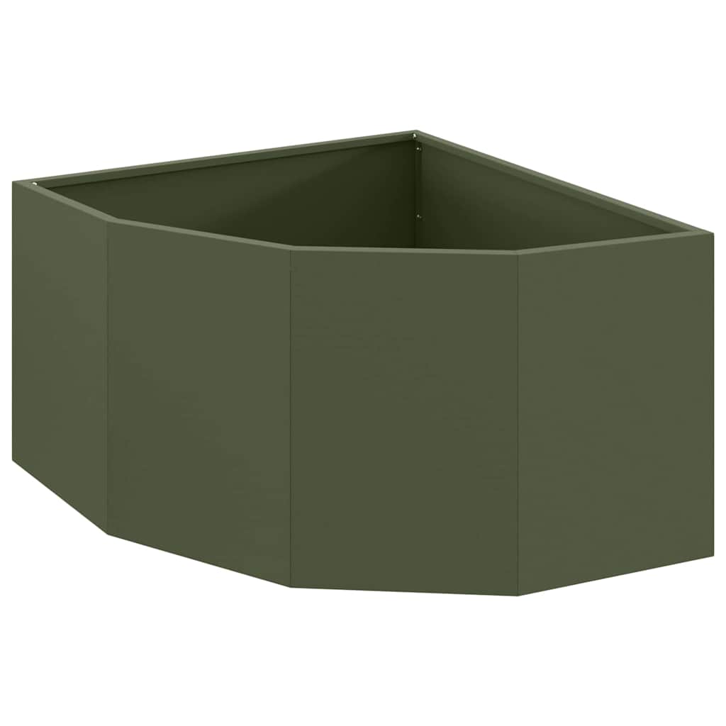 Hjørne Plante Olivengrønn 60 x 60 x 35 cm Stål