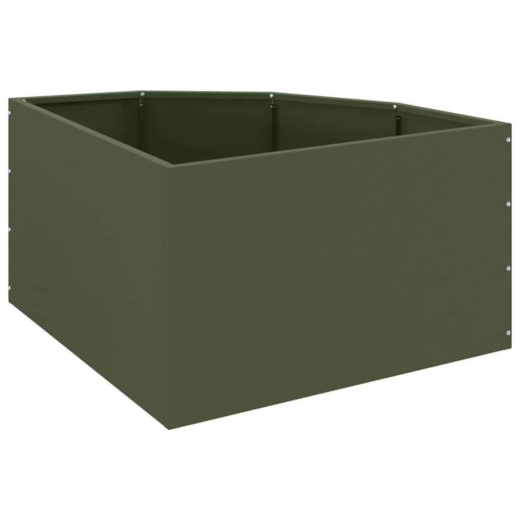 Hjørne Plante Olivengrønn 60 x 60 x 35 cm Stål