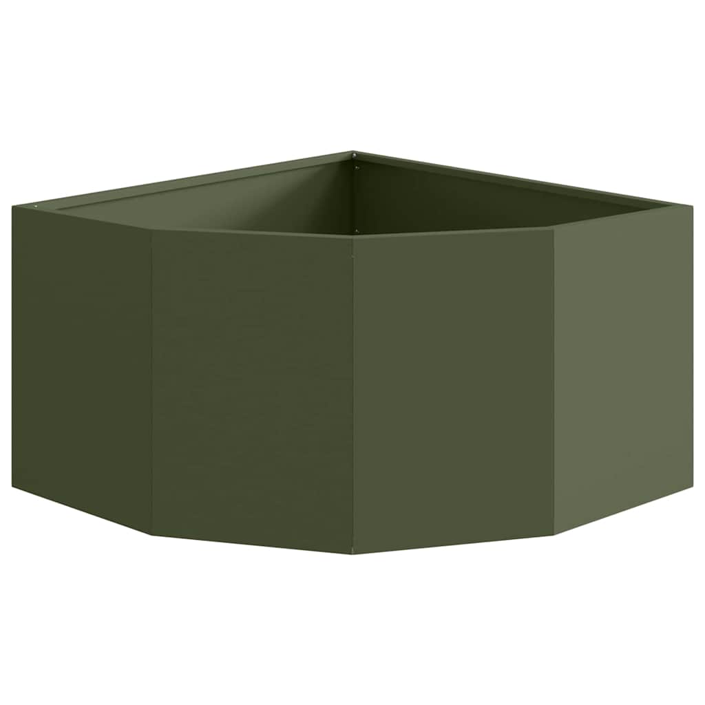 Hjørne Plante Olivengrønn 60 x 60 x 35 cm Stål