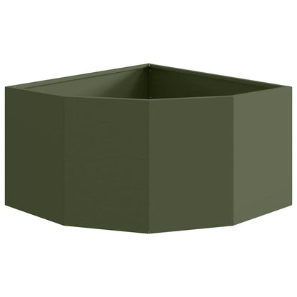 Hjørne Plante Olivengrønn 60 x 60 x 35 cm Stål