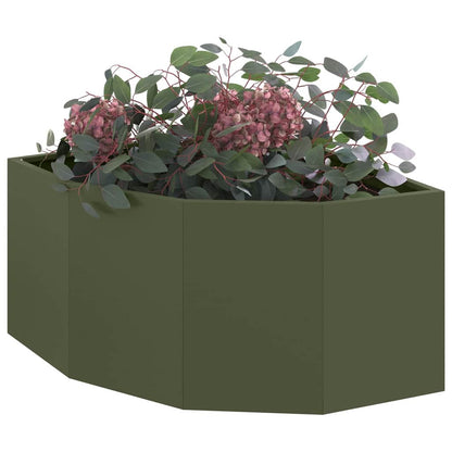 Hjørne Plante Olivengrønn 60 x 60 x 35 cm Stål